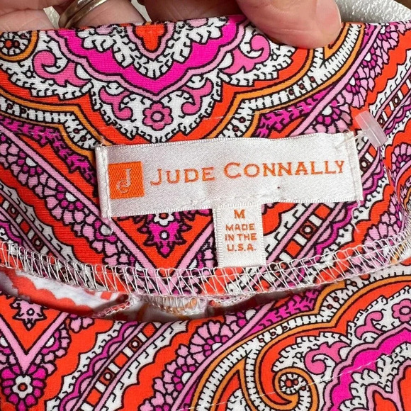 Jude Connally Ella Shift Dress Size Medium Pink Stretch Wrinkle Resistant Travel - Picture 3 of 7